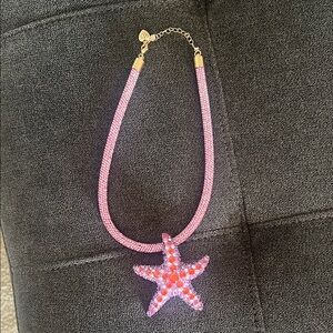 Betsey Johnson Pink Starfish Necklace